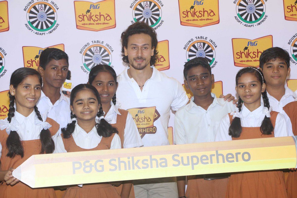 Tiger Shroff at the campaign launch of P&G Shiksha Tiger Shroff at the campaign launch of P&G Shiksha