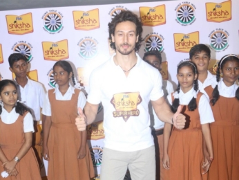 Tiger Shroff at the campaign launch of P&G Shiksha