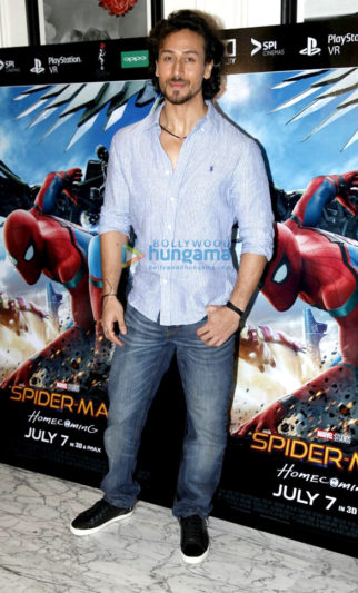 Tiger Shroff graces ‘Spider-Man Homecoming’s screening in Bandra