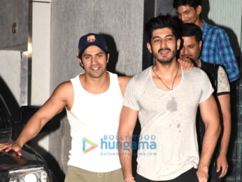 Varun Dhawan and Mohit Marwah snapped post gym in Bandra