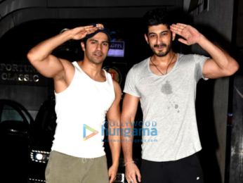 Varun Dhawan and Mohit Marwah snapped post gym in Bandra