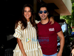 Varun Dhawan snapped on sets of the No Filter Neha show