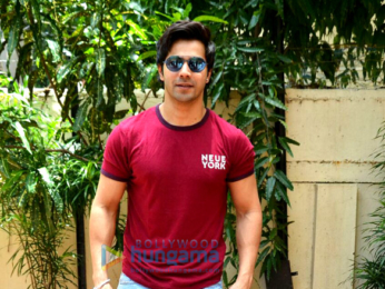 Varun Dhawan snapped on sets of the No Filter Neha show