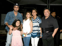 Ranbir Kapoor and family snapped post dinner at Yuatcha Bandra