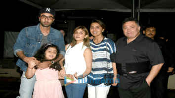 Ranbir Kapoor and family snapped post dinner at Yuatcha Bandra