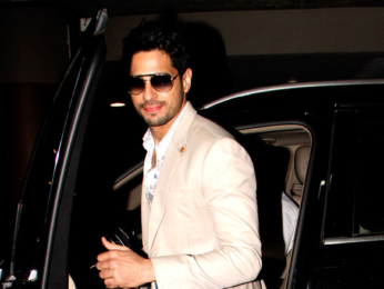 Sanjay Dutt, Anushka Sharma and Sidharth Malhotra at the airport