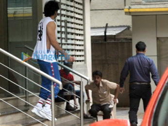Ranbir Kapoor snapped post rehearsal for his forthcoming movie