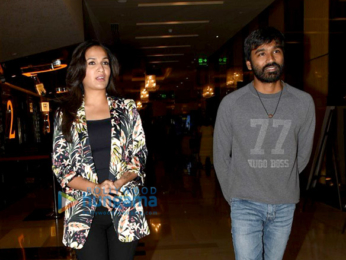 Dhanush and Soundarya Rajinikanth grace VIP 2 screening
