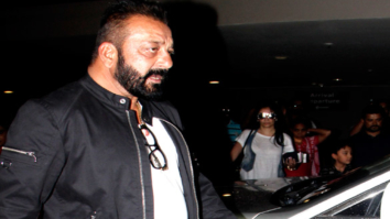 Sanjay Dutt, Anushka Sharma and Sidharth Malhotra at the airport