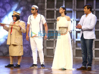 Farhan Akhtar and Diana Penty promote 'Lucknow Central' on Drama Company