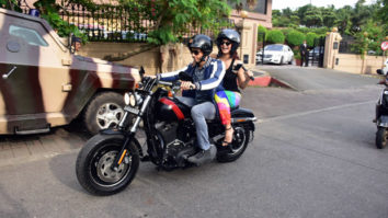A Gentleman couple Sidharth Malhotra and Jacqueline Fernandez go on a bike ride in Mumbai