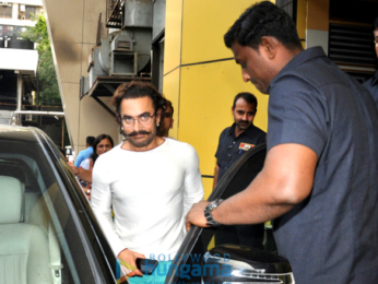 Aamir Khan snapped post dubbing in Andheri