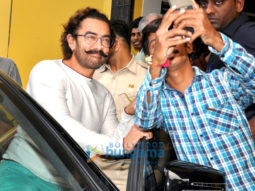 Aamir Khan snapped post a dubbing session in Andheri