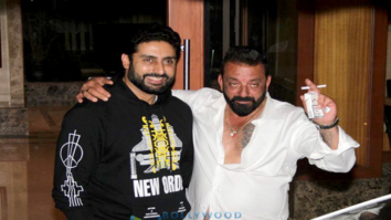 Abhishek Bachchan snapped at Sanjay Dutt’s birthday bash