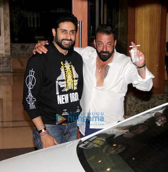 Abhishek Bachchan snapped at Sanjay Dutt’s birthday bash Abhishek Bachchan snapped at Sanjay Dutt’s birthday bash