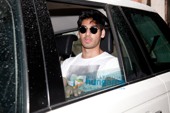 Ahan Shetty snapped with girlfriend Tania Shroff and her friends in Bandra