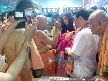 Aishwarya Rai Bachchan and Sachin Tendulkar family visits the GSB Ganesha in Wadala