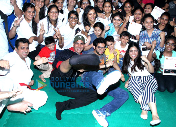 akshay and bhumi at martial arts schools graduation day 11
