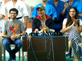 Akshay Kumar and Bhumi Pednekar at Martial Arts School's Graduation Day
