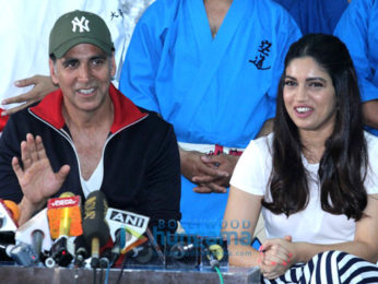 Akshay Kumar and Bhumi Pednekar at Martial Arts School's Graduation Day