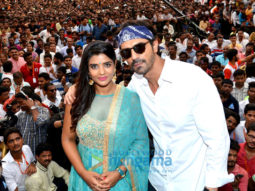 Arjun Rampal and Aishwarya Rajesh launch ‘Aala Re Aala Ganesha’ from ‘Daddy’ at Dahi Handi celebrations in Ghatkopar, Mumbai