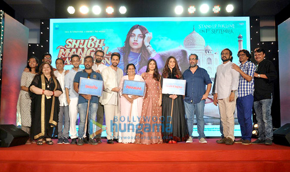 Ayushmann Khurrana and Bhumi Pednekar launch the first look of the film ‘Shubh Mangal Saavdhan’