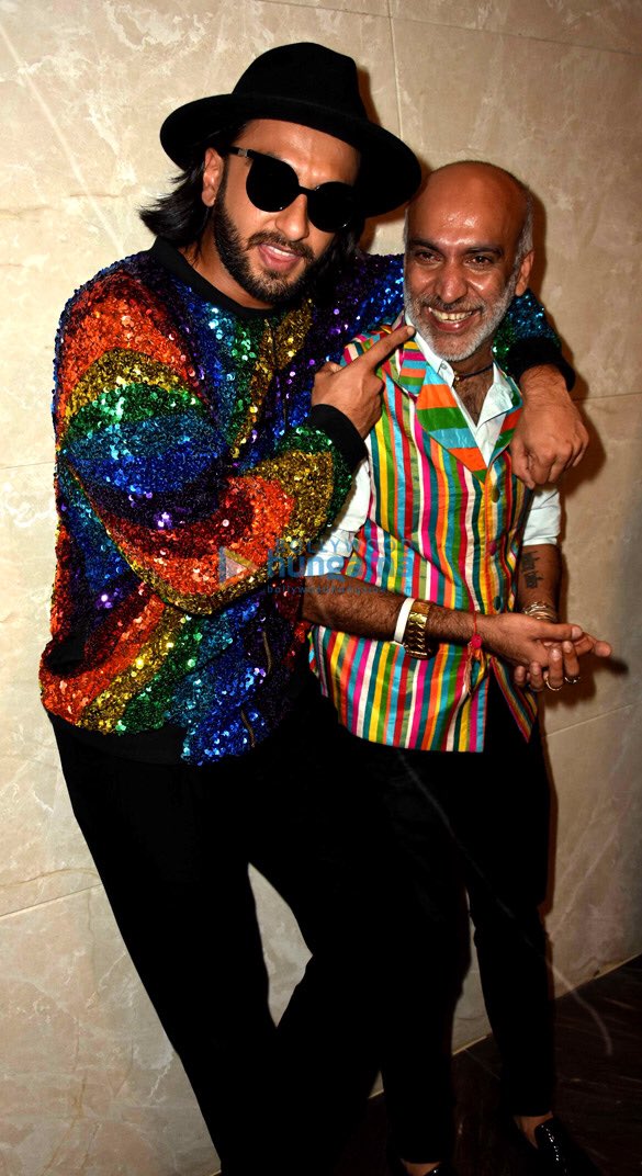 Ranveer Singh looks dapper in ₹1.4 lakh multicolour jersey jacket