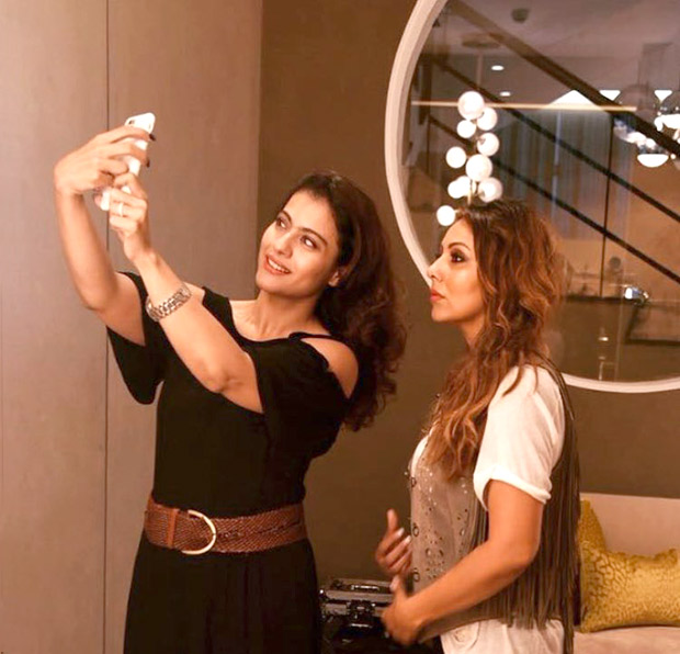 Check out Shah Rukh Khan's real and reel life ladies Gauri Khan and Kajol bond at her new store!