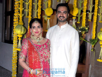 Esha Deol's family attends her baby shower