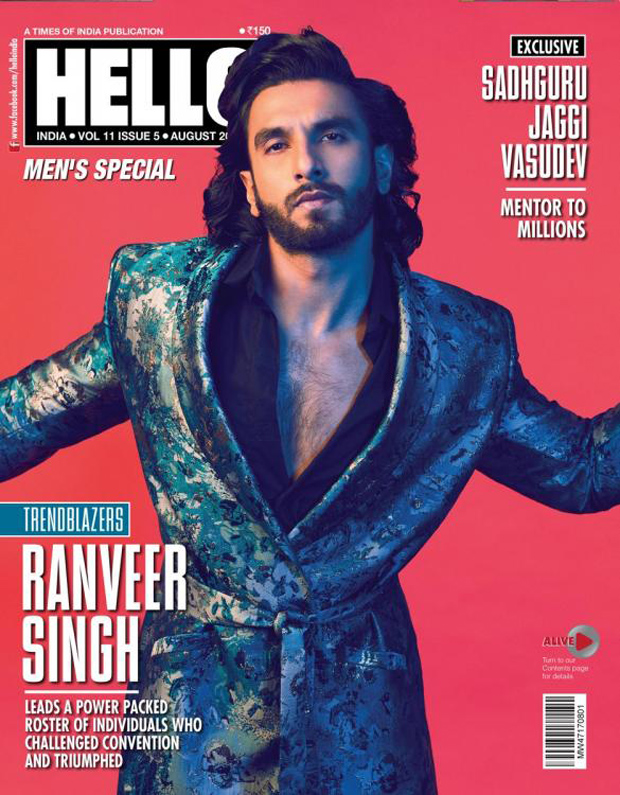 HOT! Ranveer Singh kills it with his charm on Hello’s magazine cover
