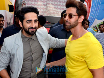 Hrithik Roshan and Ayushmann Khurrana snapped at Mehboob Studio