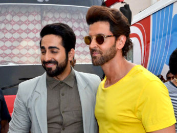 Hrithik Roshan and Ayushmann Khurrana snapped at Mehboob Studio