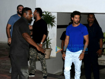 Hrithik Roshan and Ritesh Sidhwani snapped post a meeting at Farhan Akhtar's house in Bandra