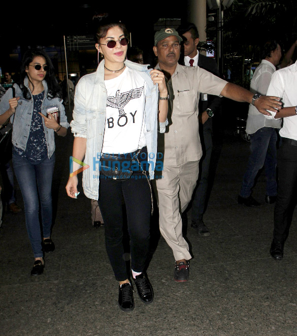 Jacqueline Fernandez spotted at the airport after returning from Tokyo Jacqueline Fernandez spotted at the airport after returning from Tokyo