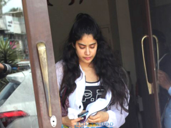 Jahnavi Kapoor snapped at Bastian in Bandra