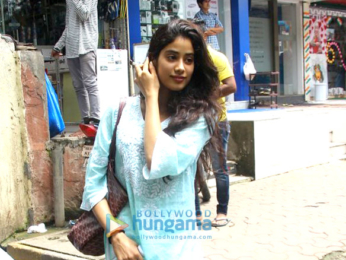 Jahnavi Kapoor snapped post dance rehearsals in Bandra