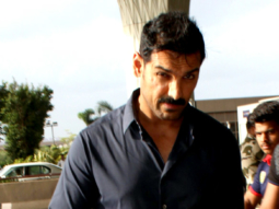 John Abraham & Priya Runchal snapped at the airport