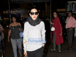 Karisma Kapoor, Kangana Ranaut and Manyata Dutt snapped at the Mumbai airport