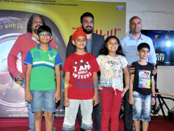 Raj Kundra, Amol Gupte with kids promote their movie 'Sniff'