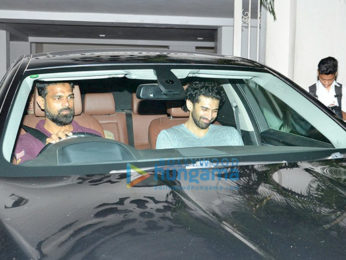 Ranbir Kapoor, Arjun Kapoor, Aditya Roy Kapur, Varun Dhawan snapped post dinner at Karan Johar's house