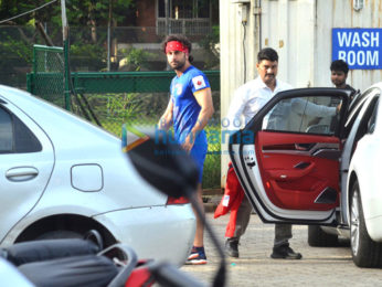 Ranbir Kapoor and Kartik Aaryan snapped at football practice