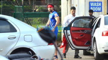 Ranbir Kapoor and Kartik Aaryan snapped at football practice