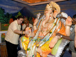Randhir Kapoor, Krishna Raj Kapoor welcome Ganesha at R K Studio