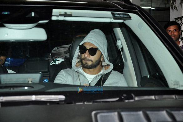 Ranveer Singh, Deepika Padukone and Varun Dhawan snapped post dubbing at Sunny Super Sound