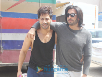 Ranveer Singh and Varun Dhawan snapped at Mehboob studios in Bandra