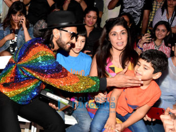 Ranveer Singh attends Manish Arora's fashion preview at the Lakme Fashion Week 2017
