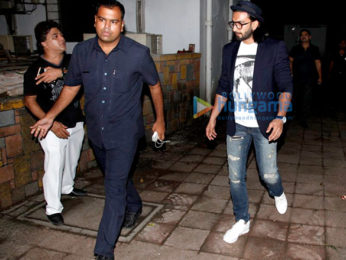 Ranveer Singh snapped post dinner at grandparents house in Bandra