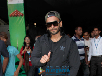 Ranveer Singh snapped post gym in Bandra