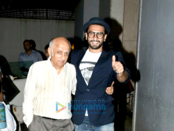 Ranveer Singh snapped post meeeting with the Bhatts at Vishesh Films office