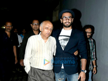 Ranveer Singh snapped post meeeting with the Bhatts at Vishesh Films office